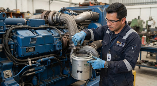 Mantenimiento a motor diésel MTU